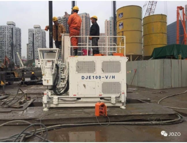 JOZO DJE/RJS equipment applied to ultra-deep underground works at the Xujiahui Center project in Shanghai