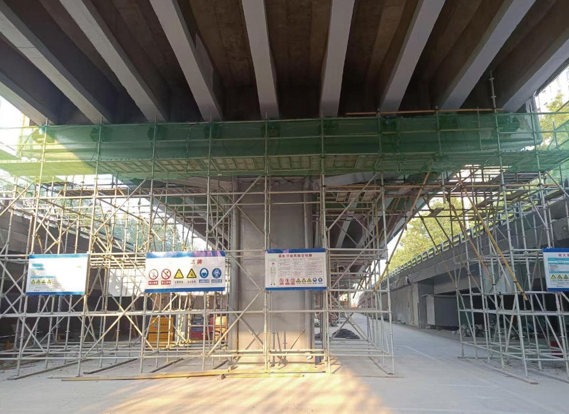 Shijiazhuang Tiyu Street overpass slope-adjustment jacking project
