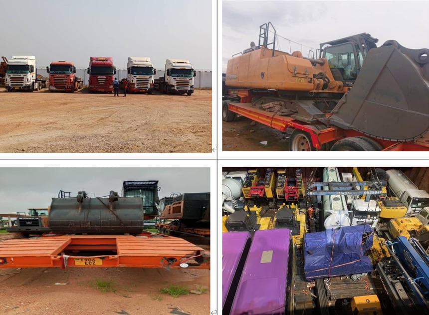 Excavators Exported to the Democratic Republic of the Congo – Door-to-Door Service