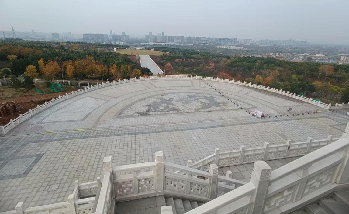 Luoyang Peony Pavilion viewing platform jacking, rectification and reinforcement project