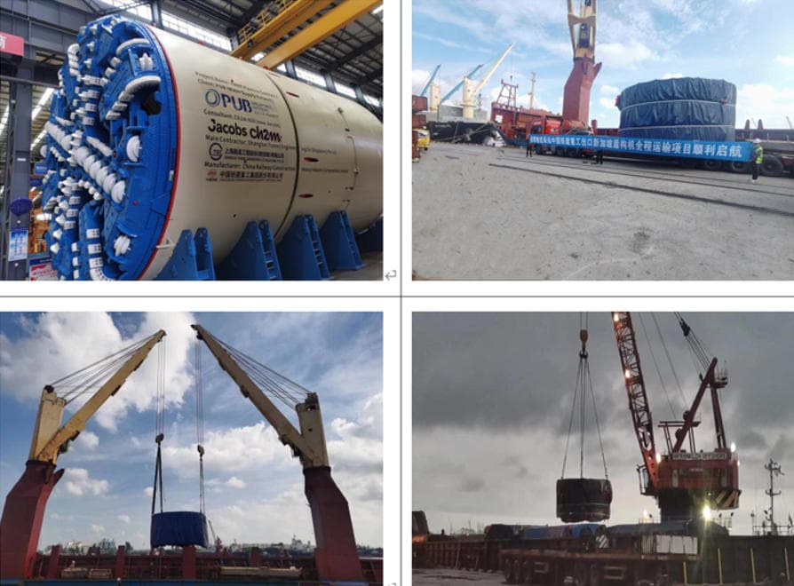 Φ7m TBM Exported to Singapore – Door-to-Door Service